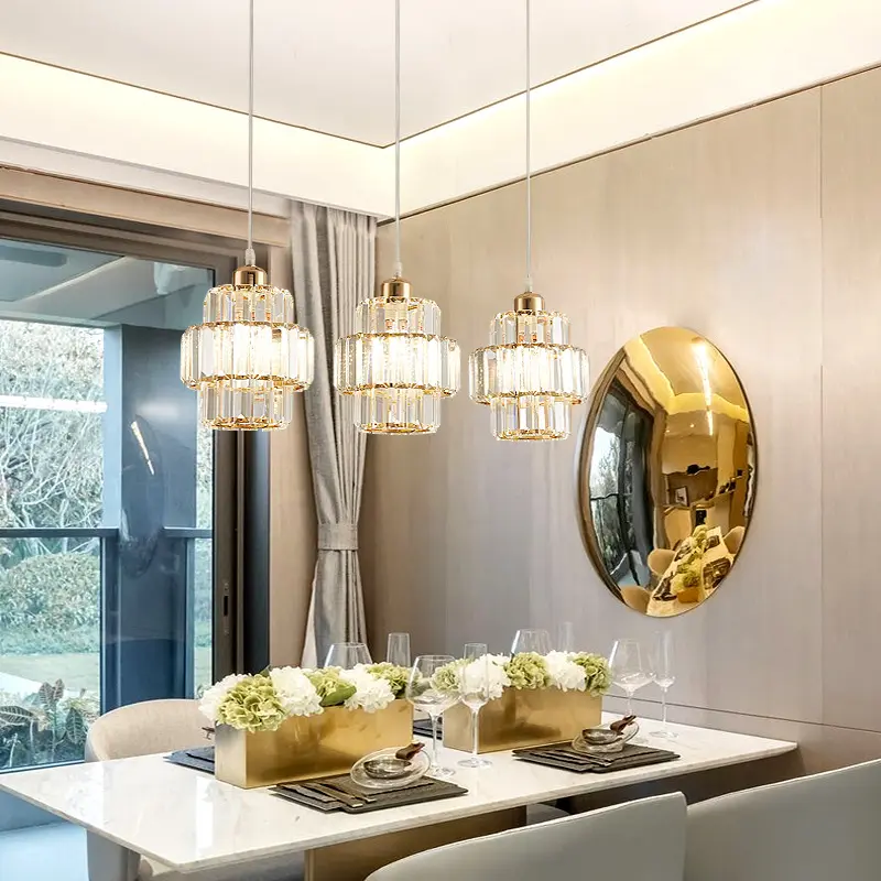 Modern Minimalist Crystal Chandelier Light